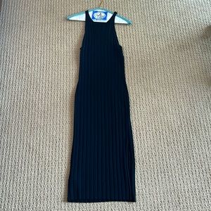 Abercrombie racer back black light weight stretchy sweater dress. Size small.